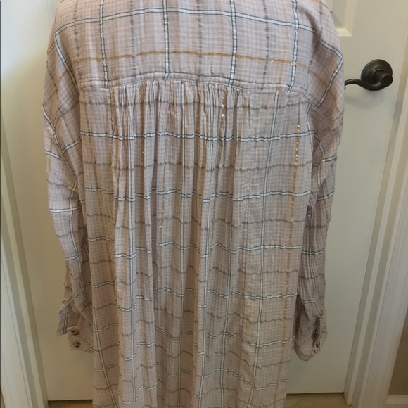 🆕 Free People Break my Stride blouse sm sugar red - Picture 7 of 8